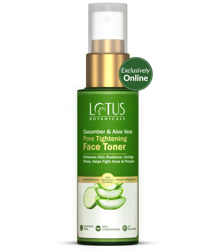     			Lotus Botanicals Cucumber & Aloe Vera Pore Tightening Face Toner, Helps Fight Acne & Pimples, 50 ml