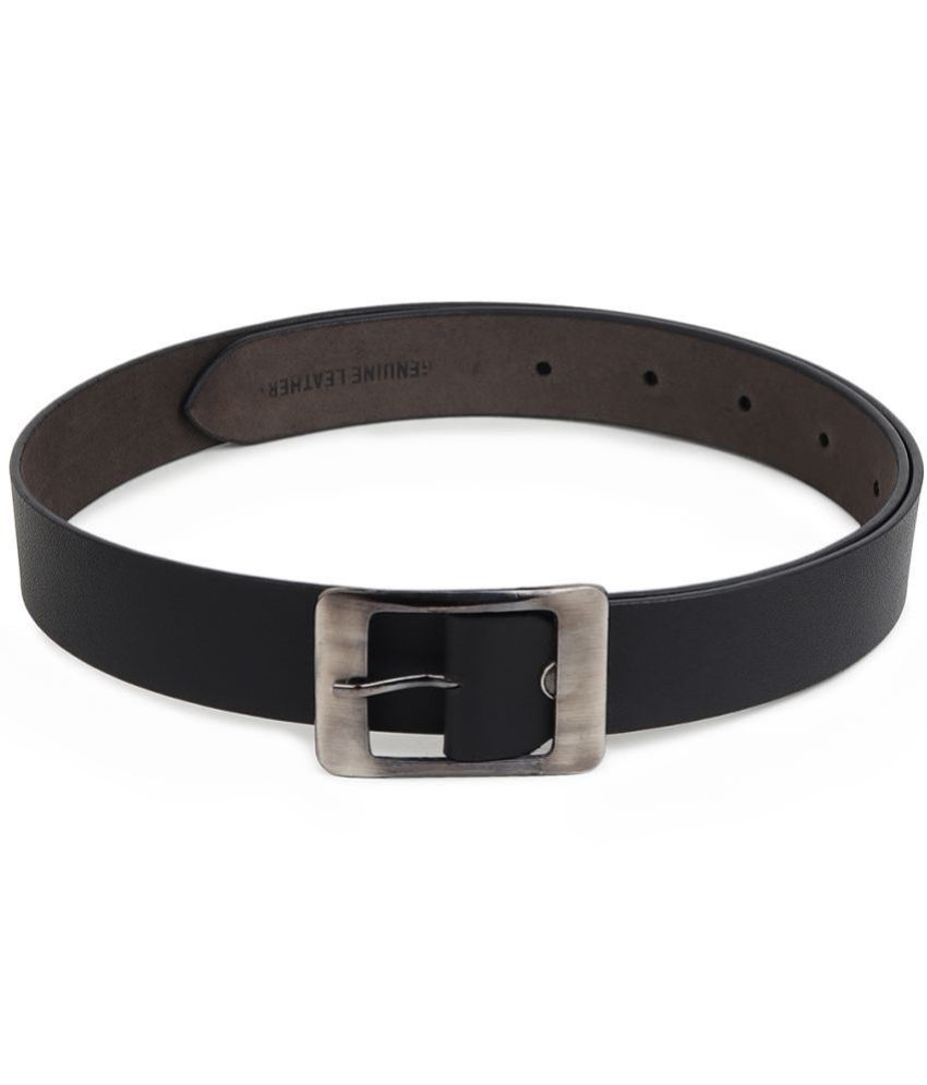     			SUNSHOPPING - Black 100% Leather Men's Formal Belt ( Pack of 1 )