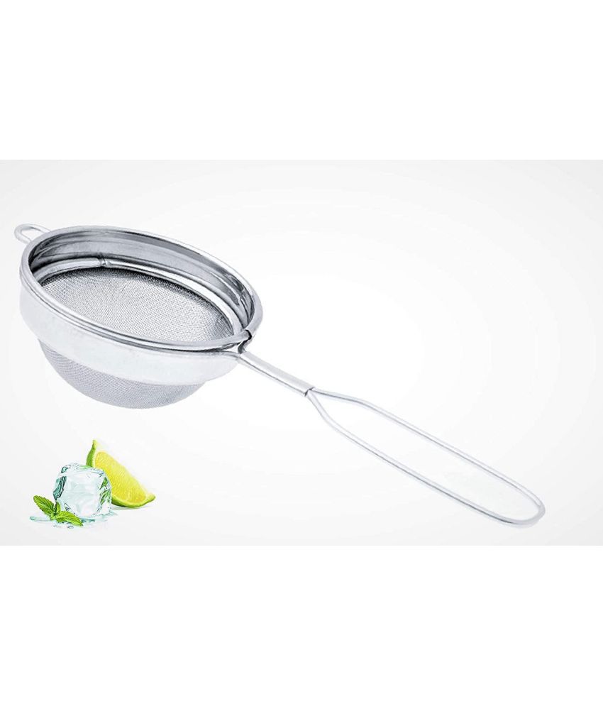     			Green Tales White Steel Strainer ( Pack of 1 )