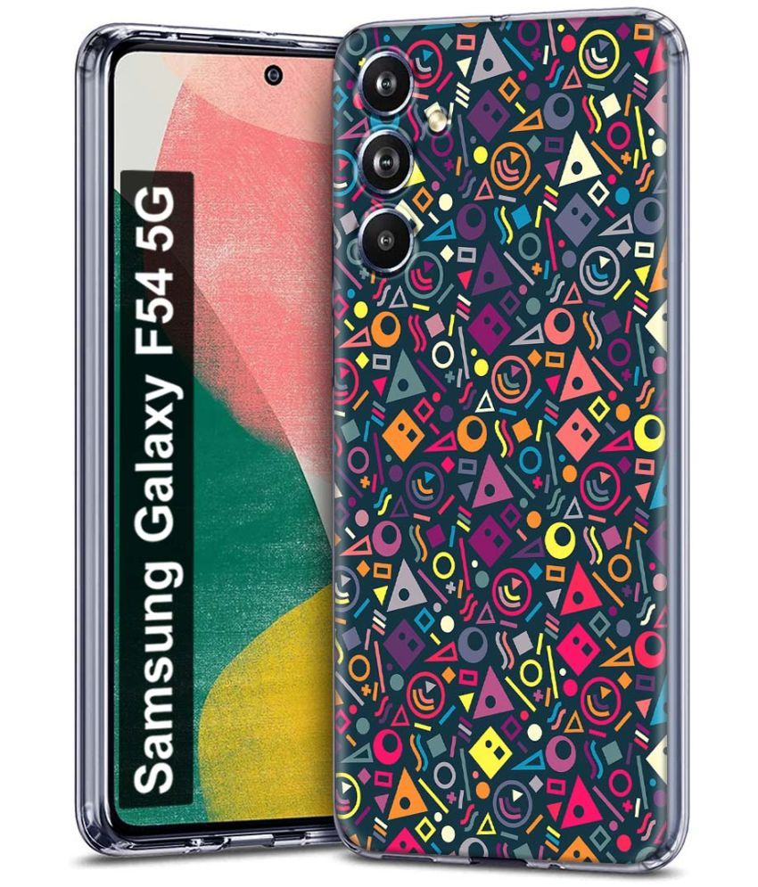     			Fashionury Multicolor Printed Back Cover Silicon Compatible For Samsung Galaxy F54 5G ( Pack of 1 )