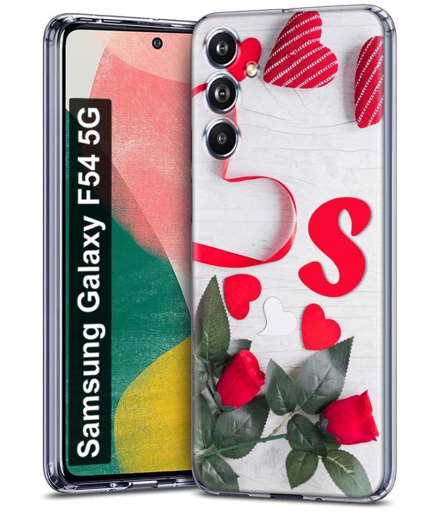     			Fashionury Multicolor Printed Back Cover Silicon Compatible For Samsung Galaxy F54 5G ( Pack of 1 )