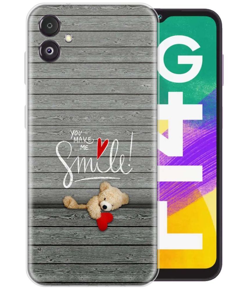     			Fashionury Multicolor Printed Back Cover Silicon Compatible For Samsung Galaxy F14 5G ( Pack of 1 )