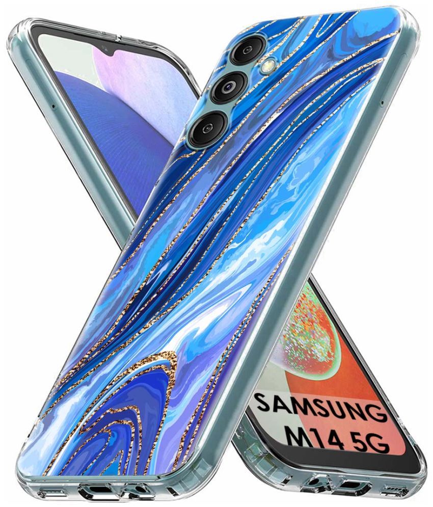     			Fashionury Multicolor Printed Back Cover Silicon Compatible For Samsung Galaxy M14 5G ( Pack of 1 )