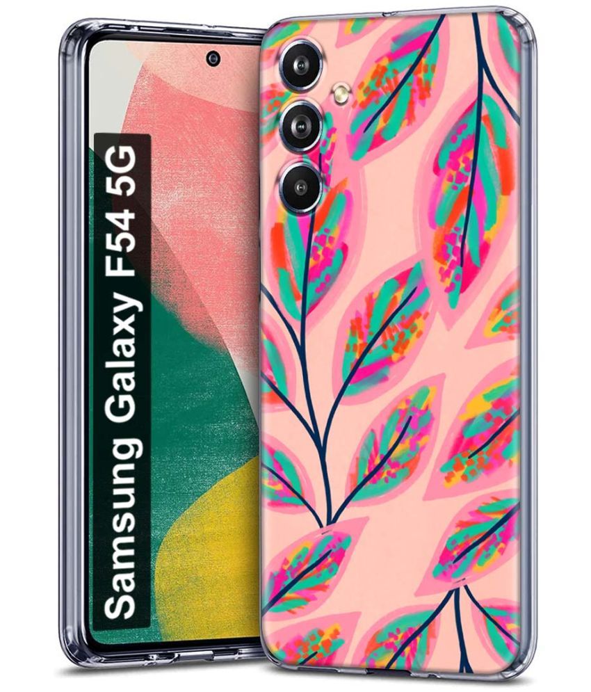     			Fashionury Multicolor Printed Back Cover Silicon Compatible For Samsung Galaxy F54 5G ( Pack of 1 )