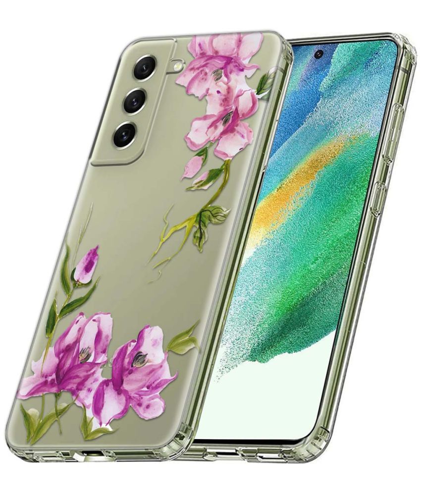     			Fashionury Multicolor Printed Back Cover Silicon Compatible For Samsung Galaxy S21 FE ( Pack of 1 )