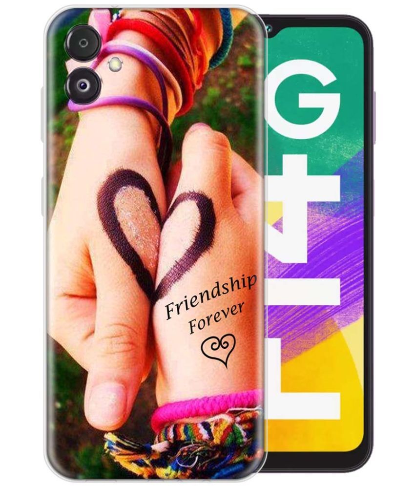     			Fashionury Multicolor Printed Back Cover Silicon Compatible For Samsung Galaxy F14 5G ( Pack of 1 )