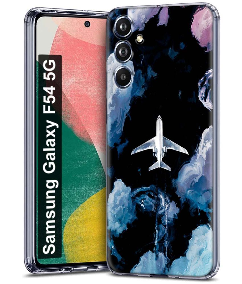     			Fashionury Multicolor Printed Back Cover Silicon Compatible For Samsung Galaxy F54 5G ( Pack of 1 )