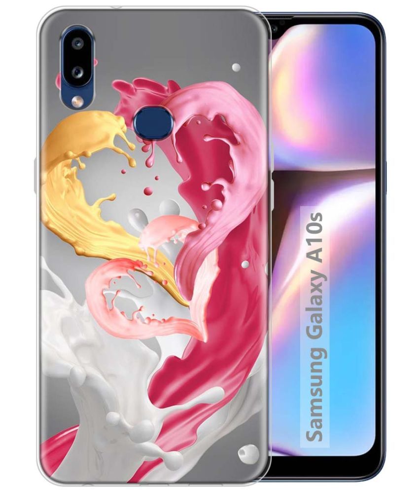     			Fashionury Multicolor Printed Back Cover Silicon Compatible For Samsung Galaxy A10s ( Pack of 1 )