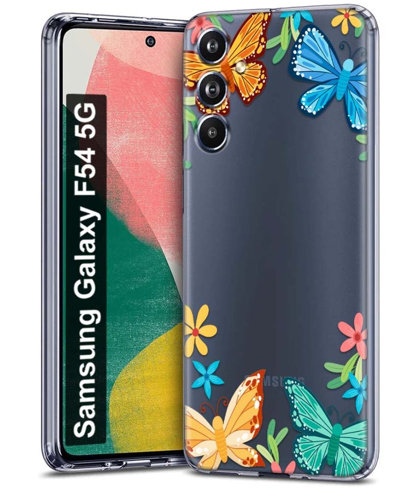     			Fashionury Multicolor Printed Back Cover Silicon Compatible For Samsung Galaxy F54 5G ( Pack of 1 )