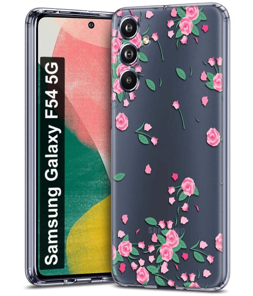     			Fashionury Multicolor Printed Back Cover Silicon Compatible For Samsung Galaxy F54 5G ( Pack of 1 )