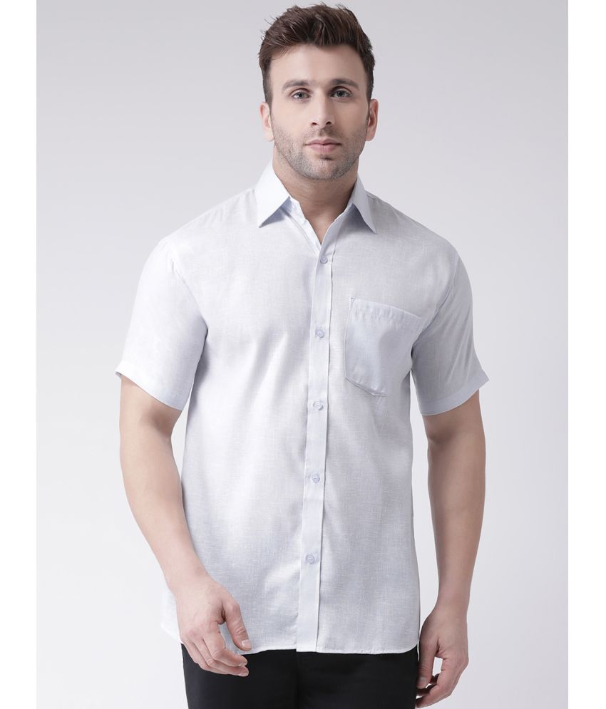     			RIAG 100% Cotton Regular Fit Solids Half Sleeves Men's Casual Shirt - Off White ( Pack of 1 )