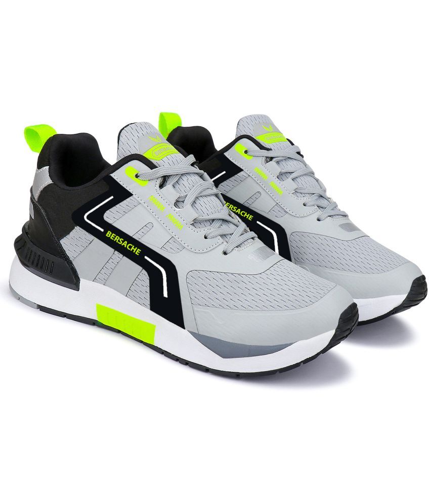     			Bersache Sports Shoes Gray Men's Sports Running Shoes