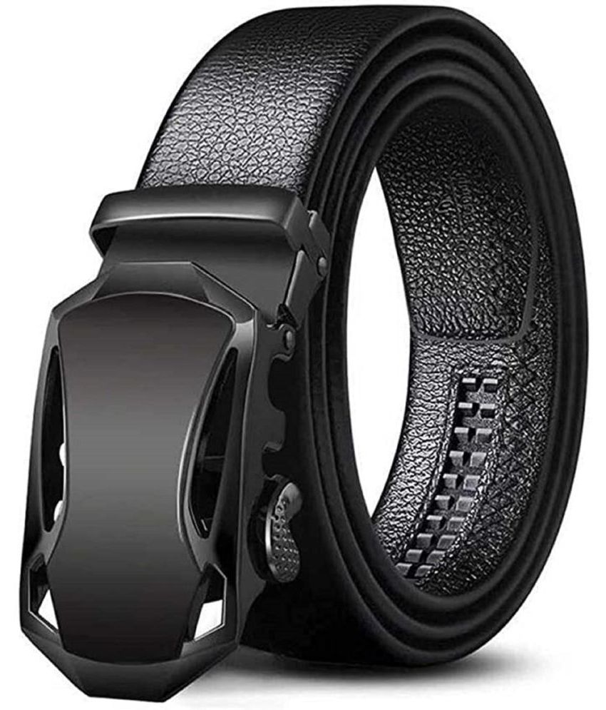    			Clock21 - Black Leather Men's Formal Belt ( Pack of 1 )