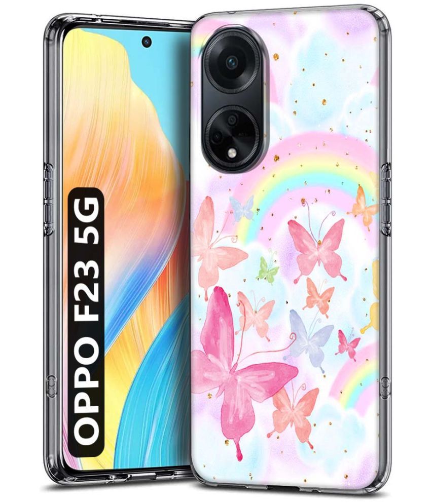     			Fashionury Multicolor Printed Back Cover Silicon Compatible For Oppo F23 5G ( Pack of 1 )