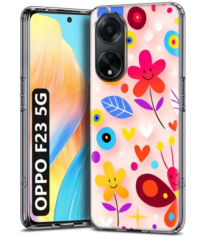     			Fashionury Multicolor Printed Back Cover Silicon Compatible For Oppo F23 5G ( Pack of 1 )