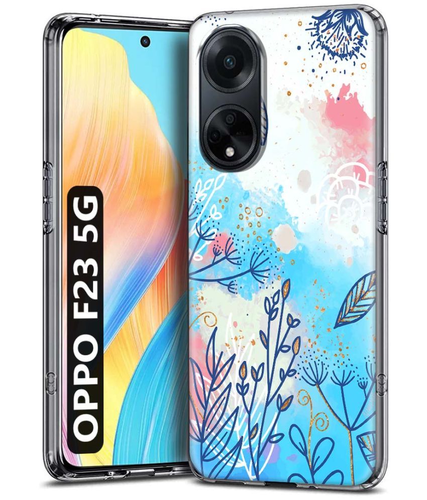     			Fashionury Multicolor Printed Back Cover Silicon Compatible For Oppo F23 5G ( Pack of 1 )