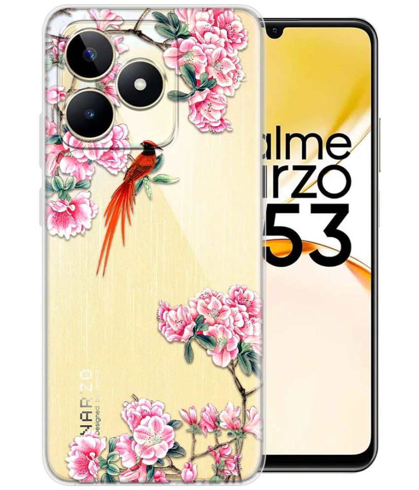     			Fashionury Multicolor Printed Back Cover Silicon Compatible For Realme Narzo N53 ( Pack of 1 )