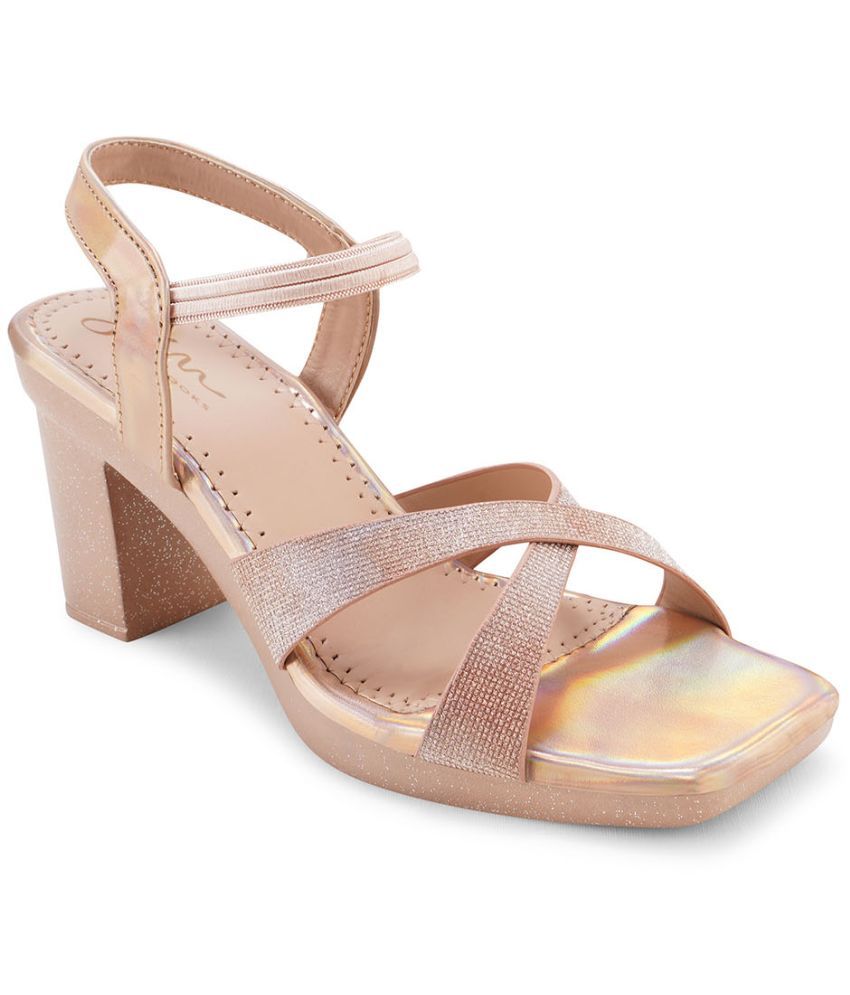     			JM Looks Tan Women's Sandal Heels