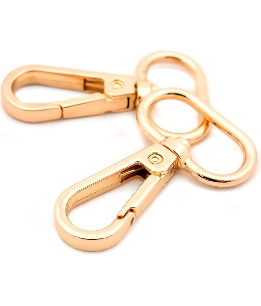     			Lobster Claw Clasp Trigger Snap Oval Ring Swivel Hooks for Purses,Craft, Macrame Handbag Making – Gold – 20 mm- Pack of 10 pcs