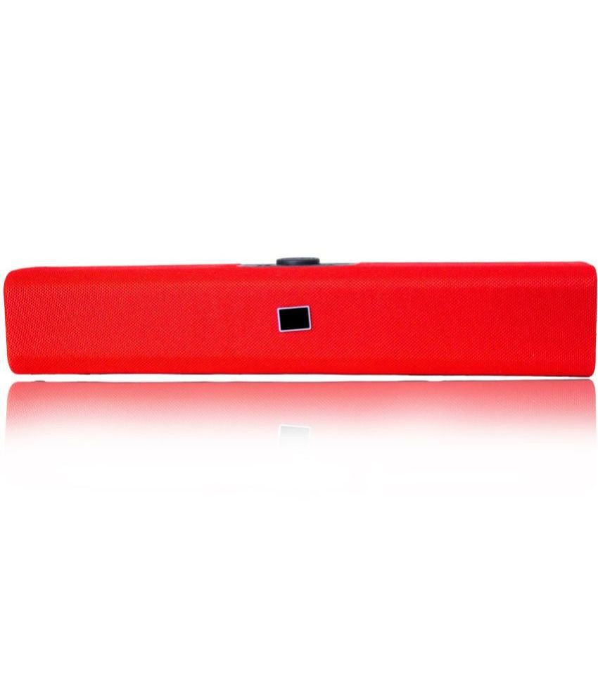    			Musify Wireless soundbar 15 W Bluetooth Speaker Bluetooth V 5.2 with USB,SD card Slot,Aux,3D Bass Playback Time 8 hrs Red