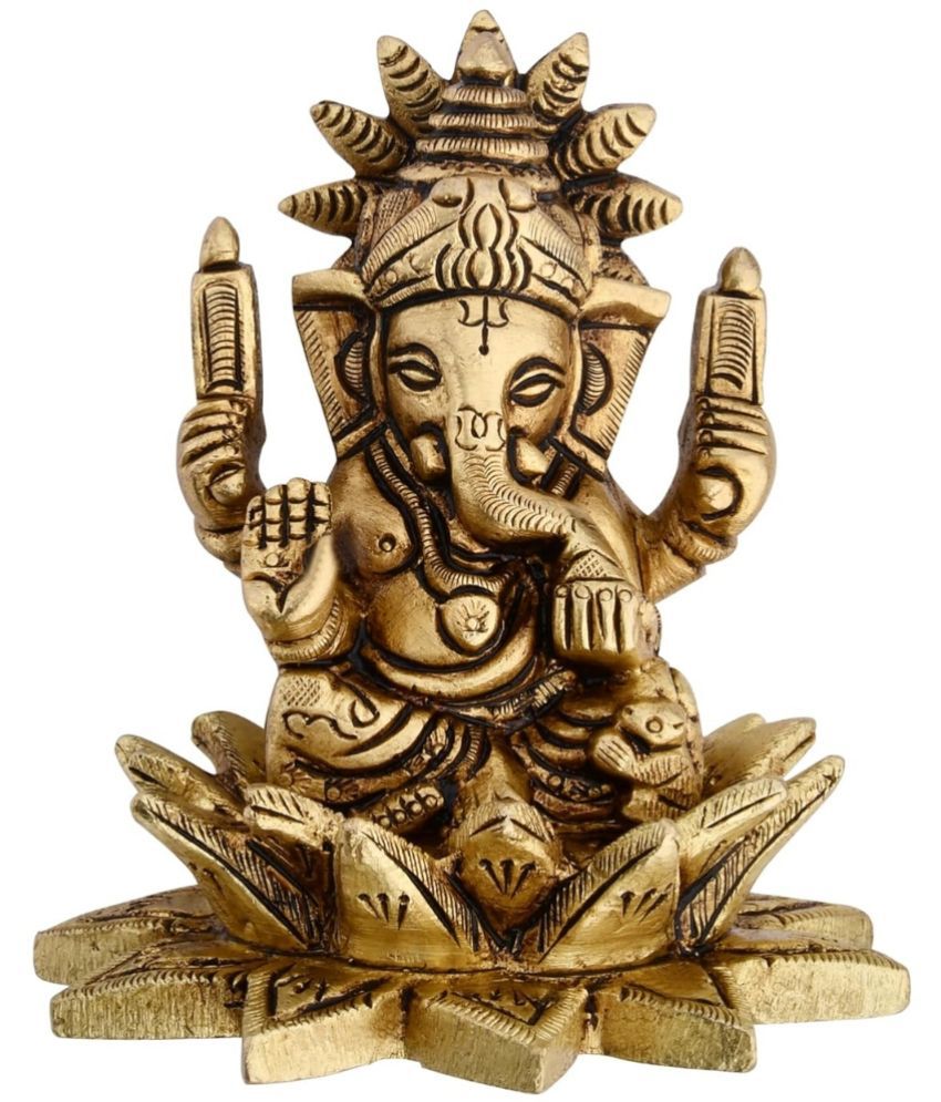     			Shreeyaash Brass Lord Ganesha Idol ( 7 cm )