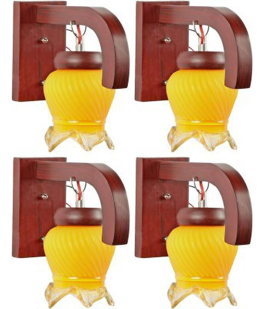     			Somil Multicolor Up Light Wall Lamp ( Pack of 4 )