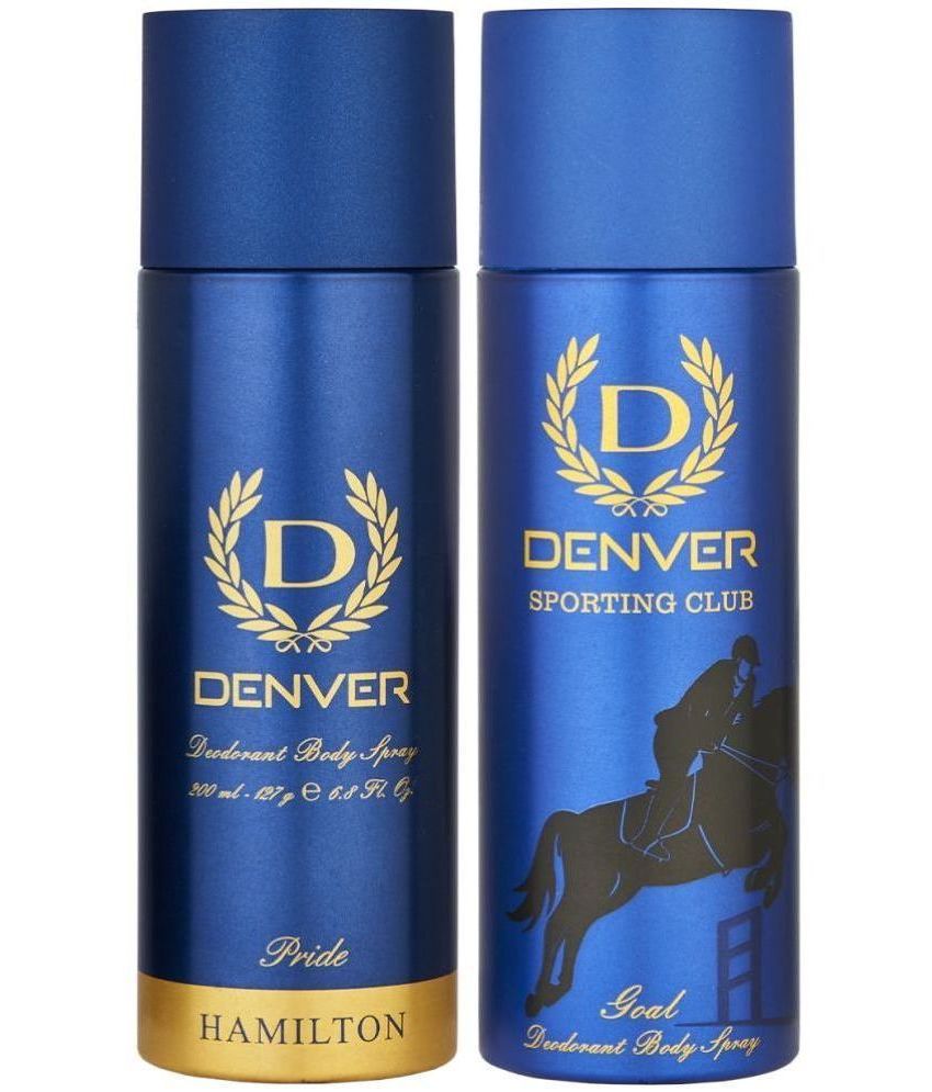     			Denver Pride & Goal Deodorant Spray for Men 400 ml ( Pack of 2 )