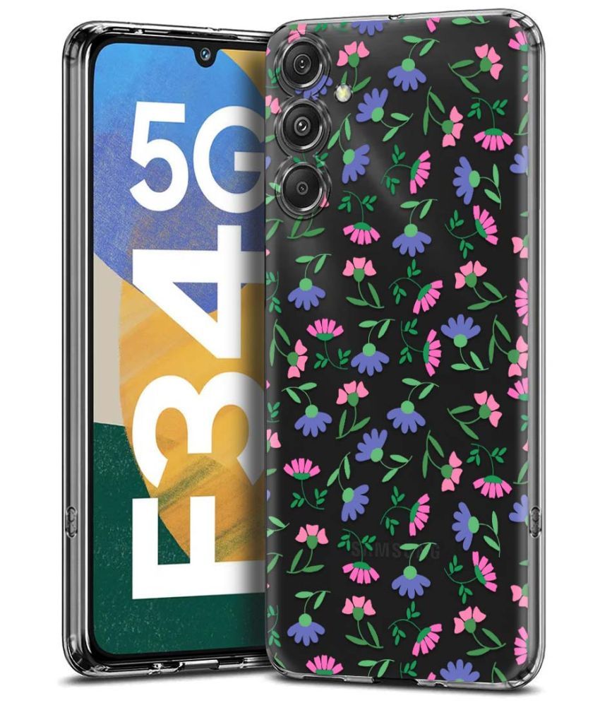     			Fashionury Multicolor Printed Back Cover Silicon Compatible For Samsung Galaxy F34 5G ( Pack of 1 )