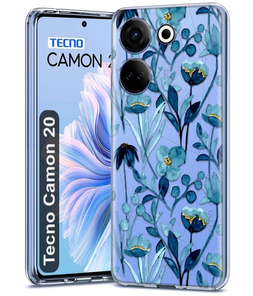     			Fashionury Multicolor Printed Back Cover Silicon Compatible For Tecno Camon 20 ( Pack of 1 )