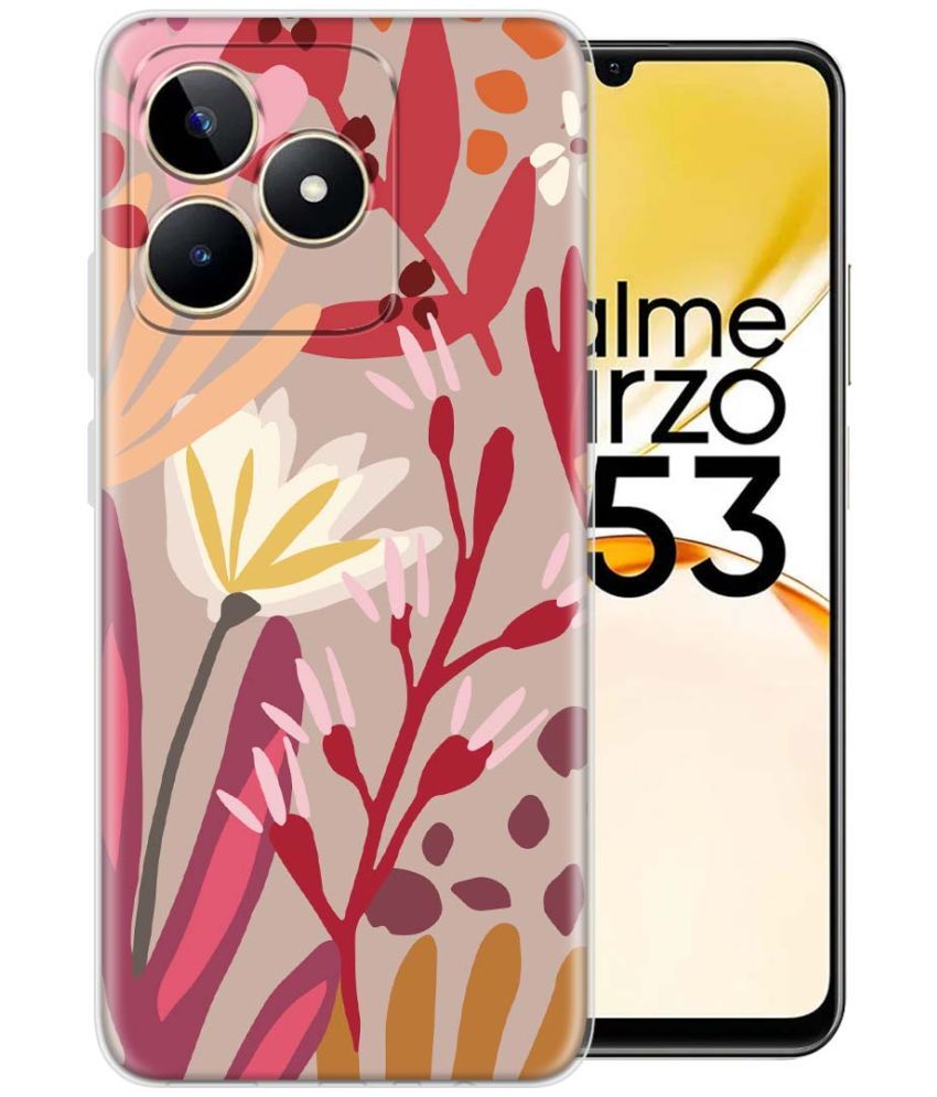     			Fashionury Multicolor Printed Back Cover Silicon Compatible For Realme Narzo N53 ( Pack of 1 )