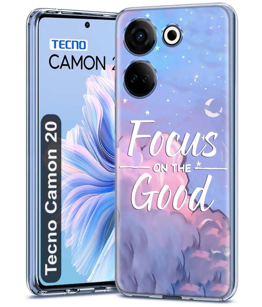     			Fashionury Multicolor Printed Back Cover Silicon Compatible For Tecno Camon 20 ( Pack of 1 )