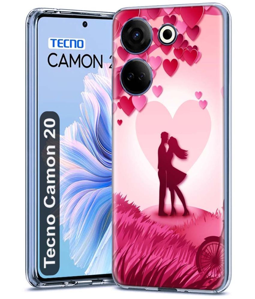     			Fashionury Multicolor Printed Back Cover Silicon Compatible For Tecno Camon 20 ( Pack of 1 )