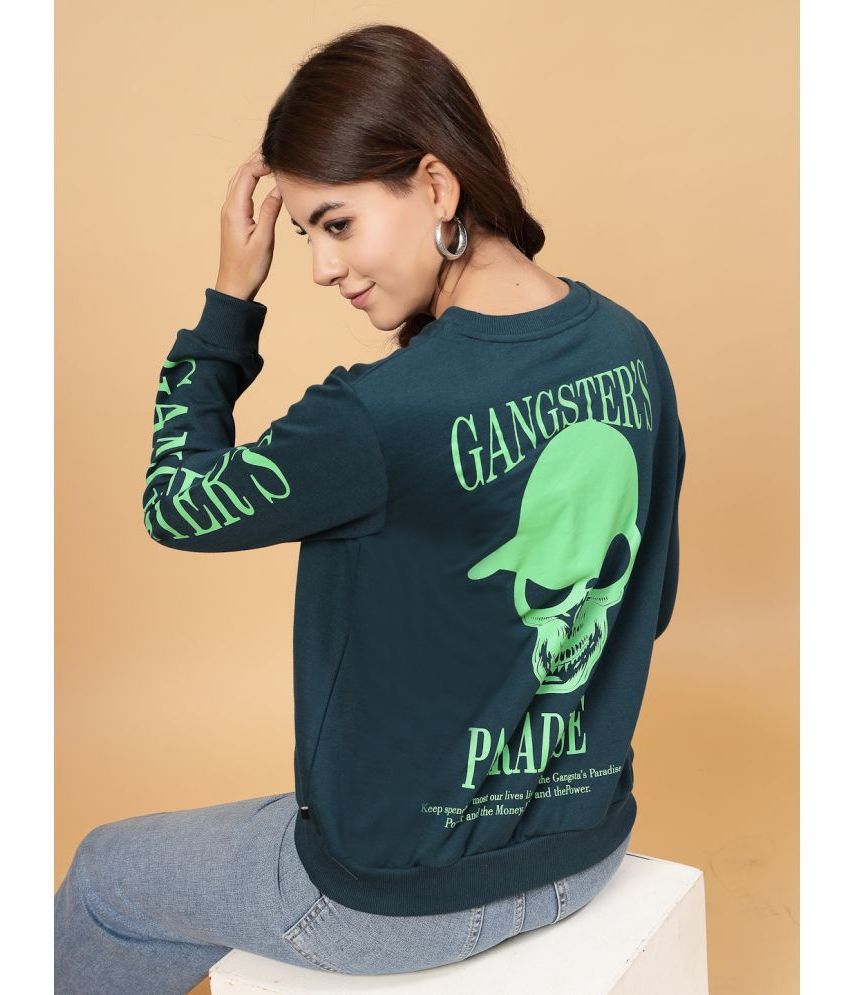     			Rigo Fleece Women's Non Zippered Sweatshirt ( Green )