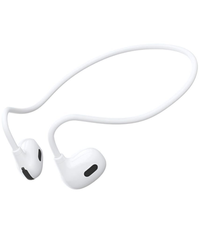     			VEhop PRO AIR Bluetooth Bluetooth Headphone Over Ear 7 Hours Playback Comfirtable in ear fit IPX4(Splash & Sweat Proof) White