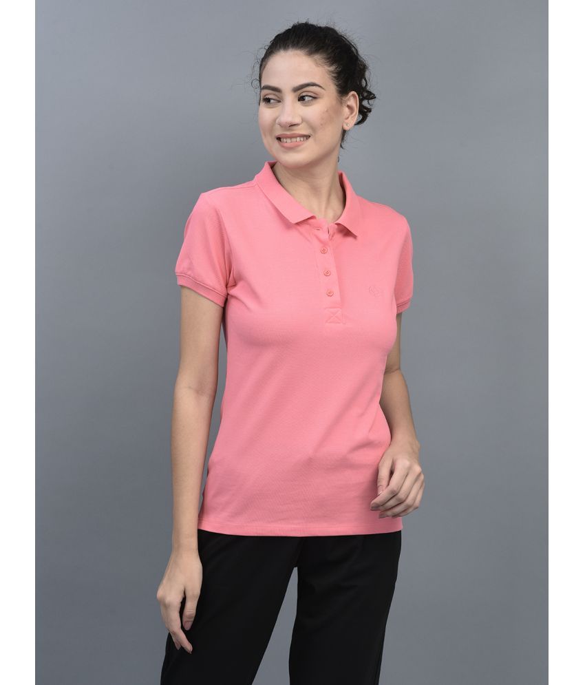     			Dollar Pink Cotton Blend Regular Fit Women's T-Shirt ( Pack of 1 )