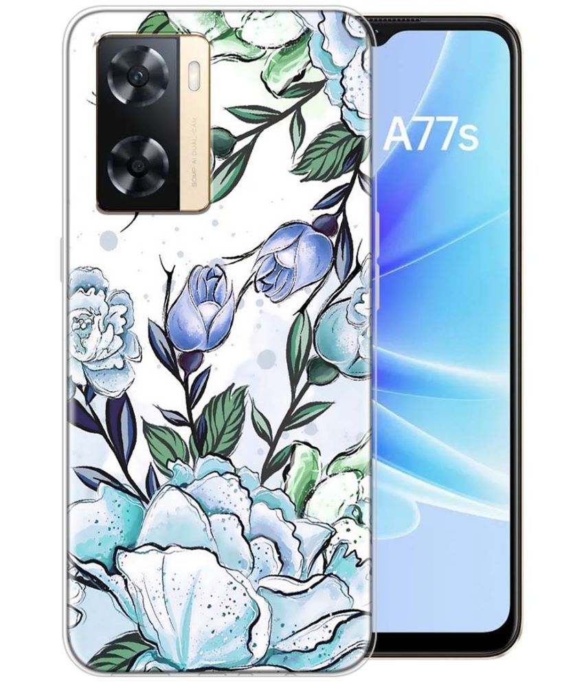     			Fashionury Multicolor Printed Back Cover Silicon Compatible For Oppo A77S ( Pack of 1 )