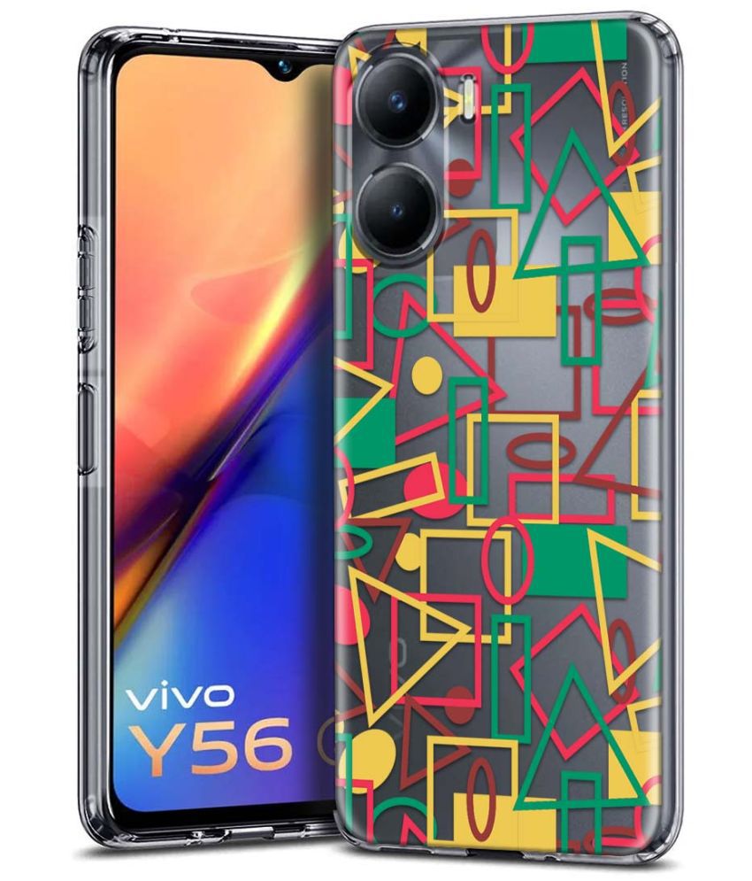     			Fashionury Multicolor Printed Back Cover Silicon Compatible For Vivo Y56 ( Pack of 1 )