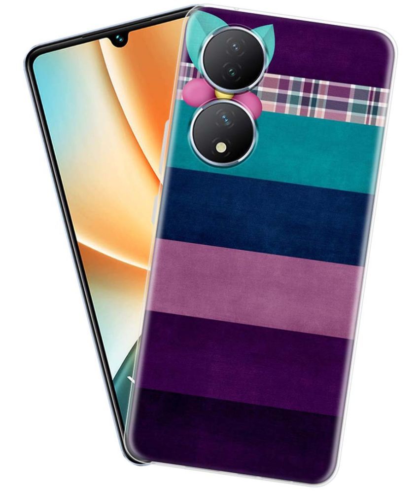     			Fashionury Multicolor Printed Back Cover Silicon Compatible For Vivo Y100 5G ( Pack of 1 )