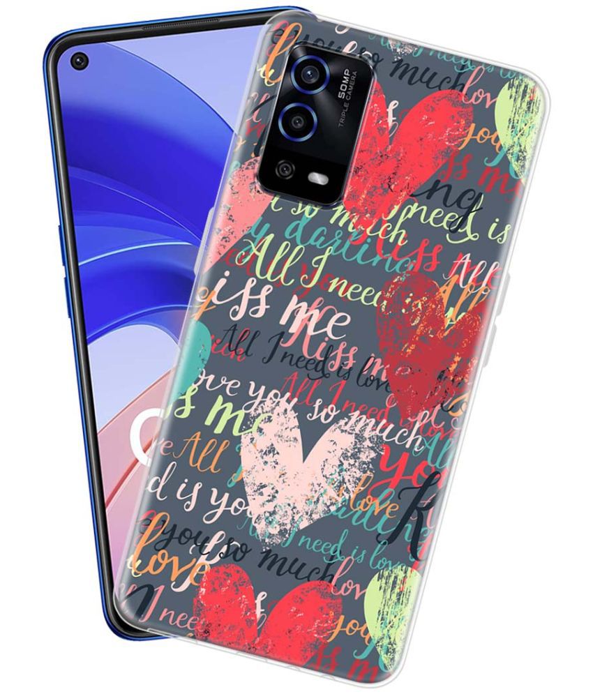     			Fashionury Multicolor Printed Back Cover Silicon Compatible For Oppo A55 4G ( Pack of 1 )
