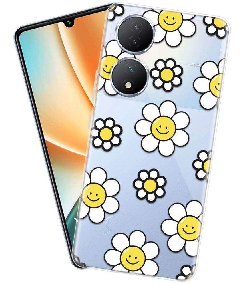    			Fashionury Multicolor Printed Back Cover Silicon Compatible For Vivo Y100 5G ( Pack of 1 )