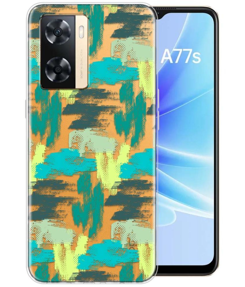     			Fashionury Multicolor Printed Back Cover Silicon Compatible For Oppo A77S ( Pack of 1 )