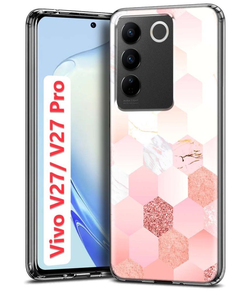     			Fashionury Multicolor Printed Back Cover Silicon Compatible For Vivo V27 Pro 5G ( Pack of 1 )