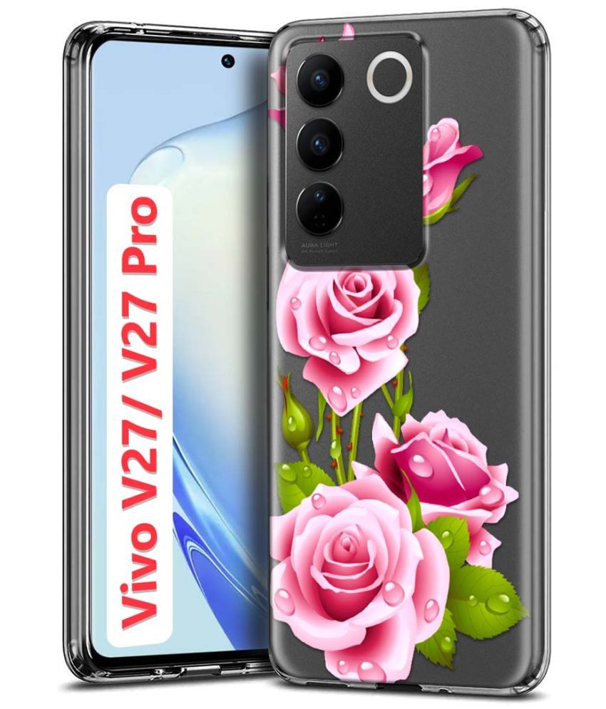     			Fashionury Multicolor Printed Back Cover Silicon Compatible For Vivo V27 Pro 5G ( Pack of 1 )