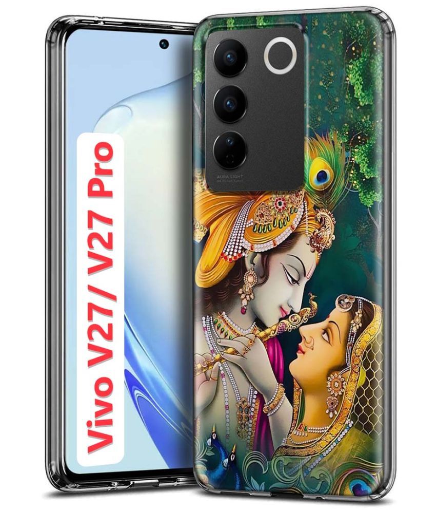     			Fashionury Multicolor Printed Back Cover Silicon Compatible For Vivo V27 Pro 5G ( Pack of 1 )