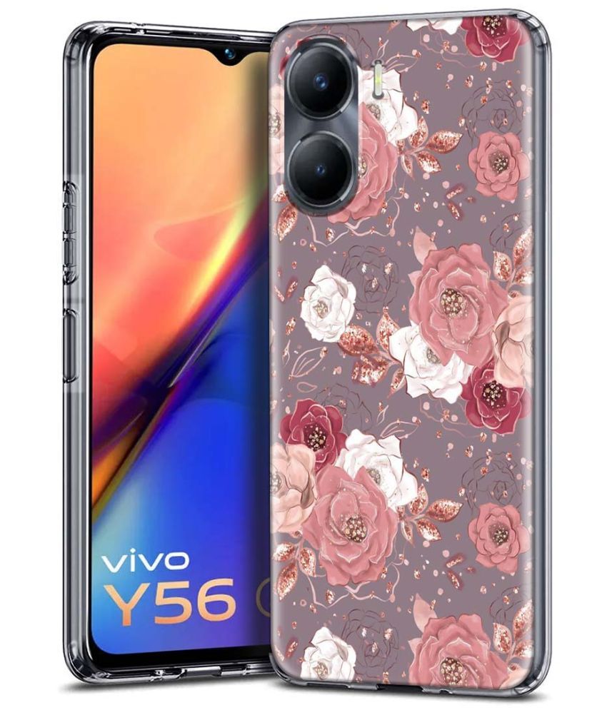     			Fashionury Multicolor Printed Back Cover Silicon Compatible For Vivo Y56 ( Pack of 1 )