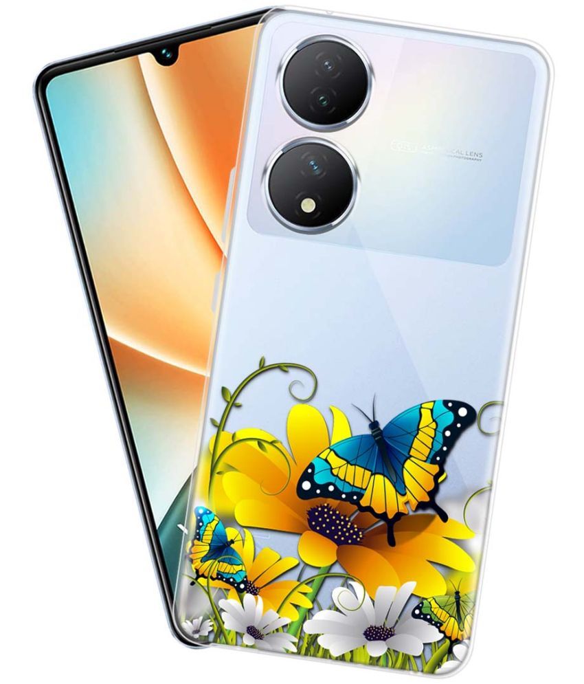     			Fashionury Multicolor Printed Back Cover Silicon Compatible For Vivo Y100 5G ( Pack of 1 )