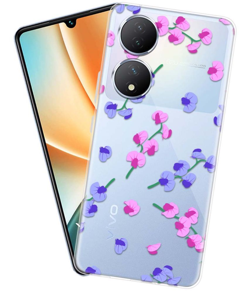     			Fashionury Multicolor Printed Back Cover Silicon Compatible For Vivo Y100 5G ( Pack of 1 )