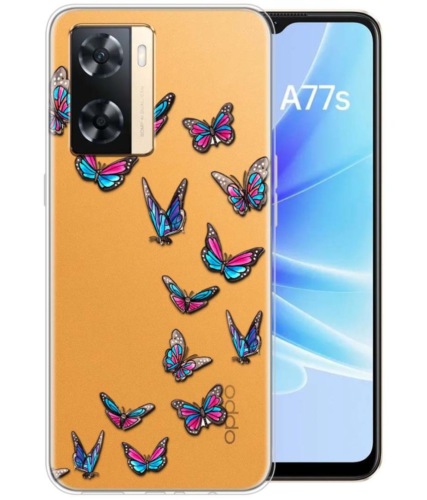     			Fashionury Multicolor Printed Back Cover Silicon Compatible For Oppo A77S ( Pack of 1 )
