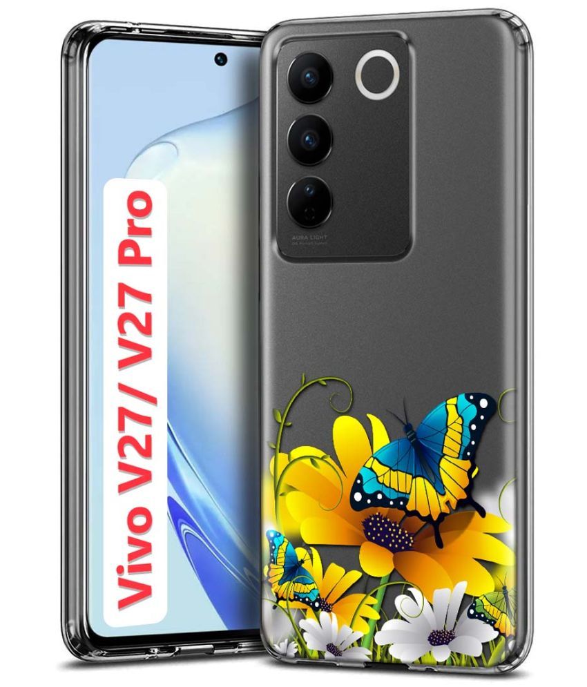     			Fashionury Multicolor Printed Back Cover Silicon Compatible For Vivo V27 Pro 5G ( Pack of 1 )