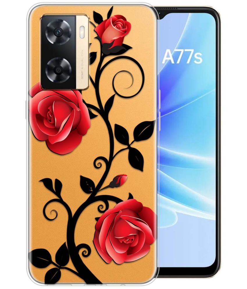     			Fashionury Multicolor Printed Back Cover Silicon Compatible For Oppo A77S ( Pack of 1 )